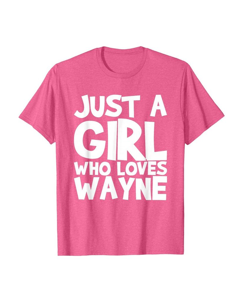 Sag einfach, wen du liebst: T-Shirt „Nur ein Mädchen das Wayne liebt“ – Ansicht 4
