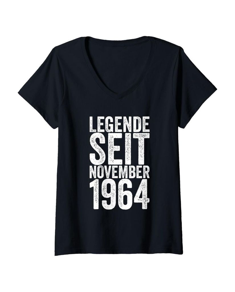Lustiger T-Shirt mit V-Ausschnitt „Legende Seit November 1964“ | lustige-tshirts.de