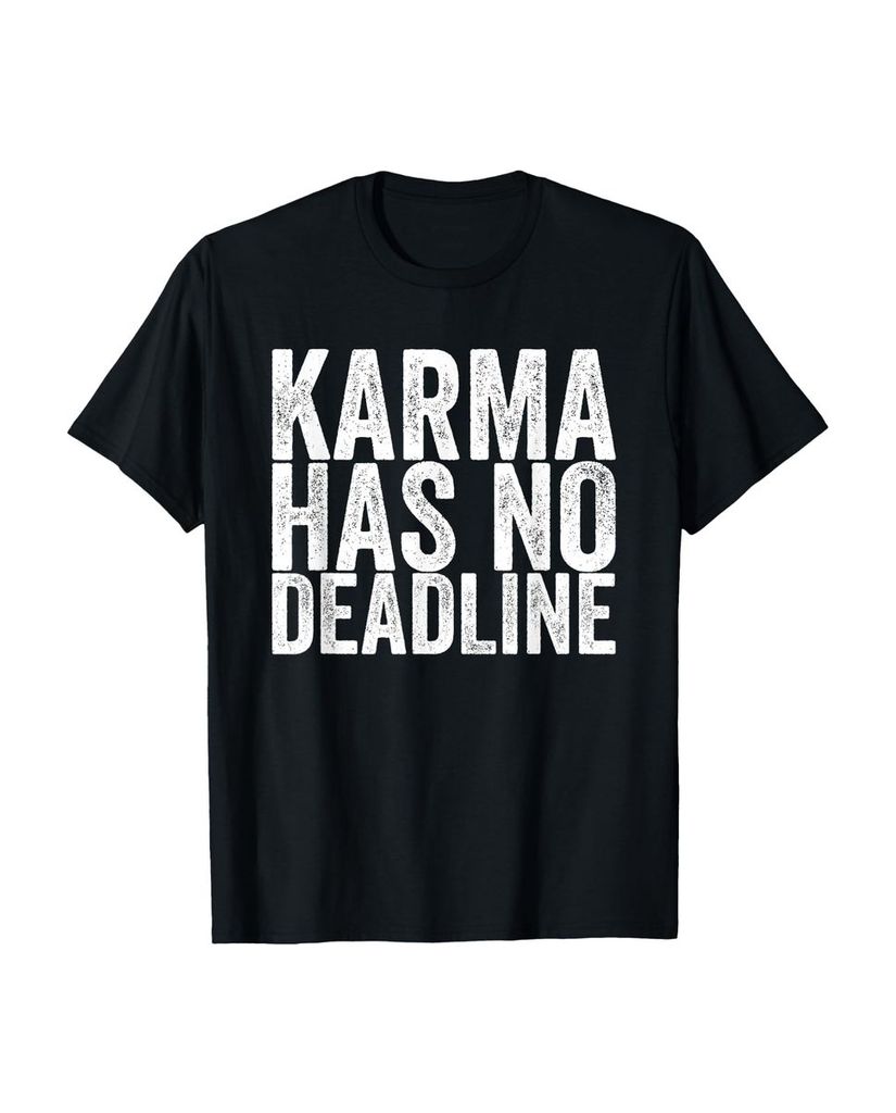 Lustiger T-Shirt „Karma hat keine Deadline“ | lustige-tshirts.de