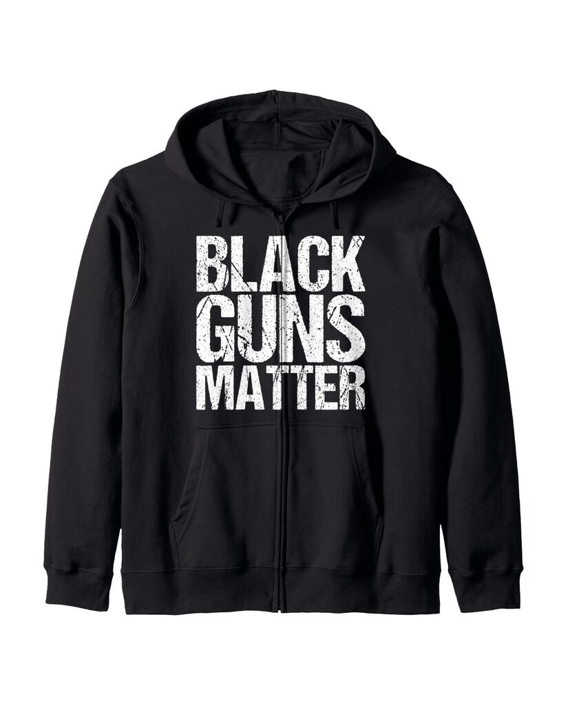Lustige Pflege Sweatjacke „Black Guns Matter“ – Ansicht 2