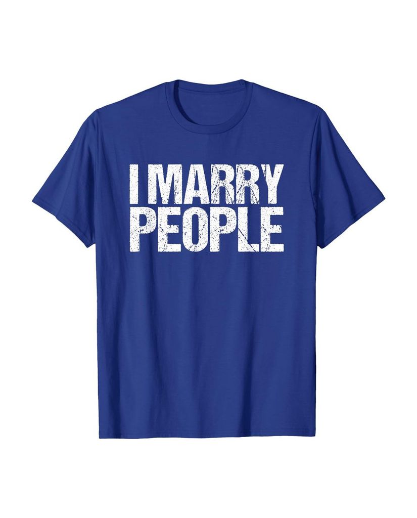 Lustiges Geburtstags T-Shirt „I Marry People“ – Ansicht 45