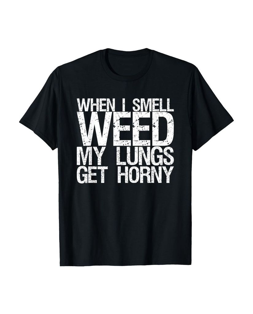 Lustiger T-Shirt „Wenn ich Gras rieche, werden meine“ | lustige-tshirts.de