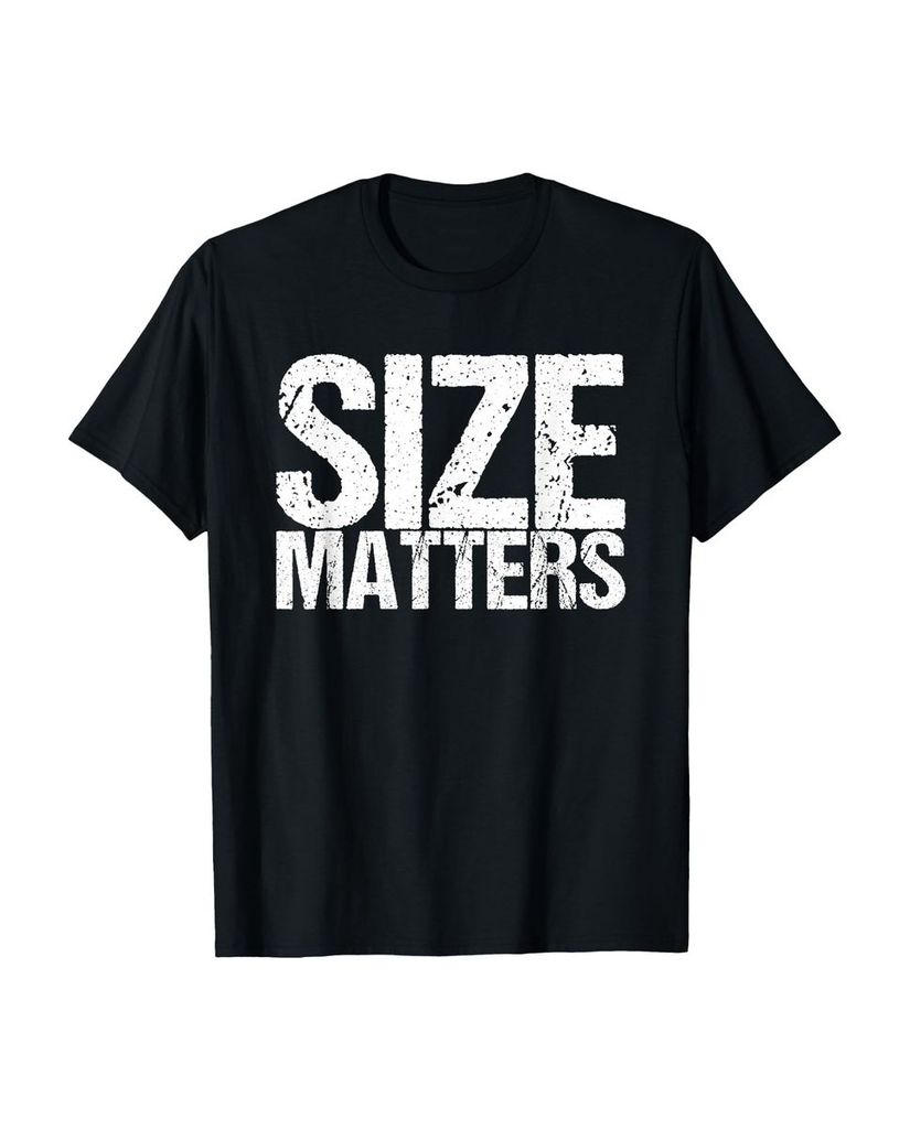Lustiger T-Shirt „Size Matters Lustiger Sarkasmus“ | lustige-tshirts.de