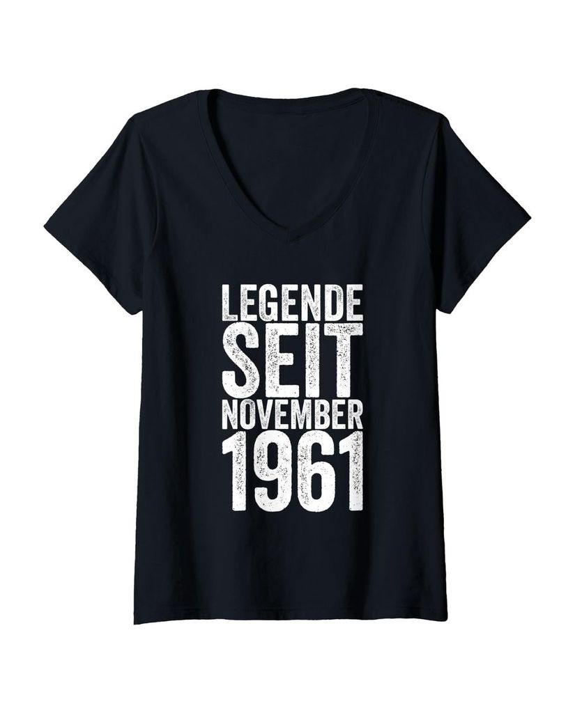Lustiger T-Shirt mit V-Ausschnitt „Legende Seit November 1961“ | lustige-tshirts.de