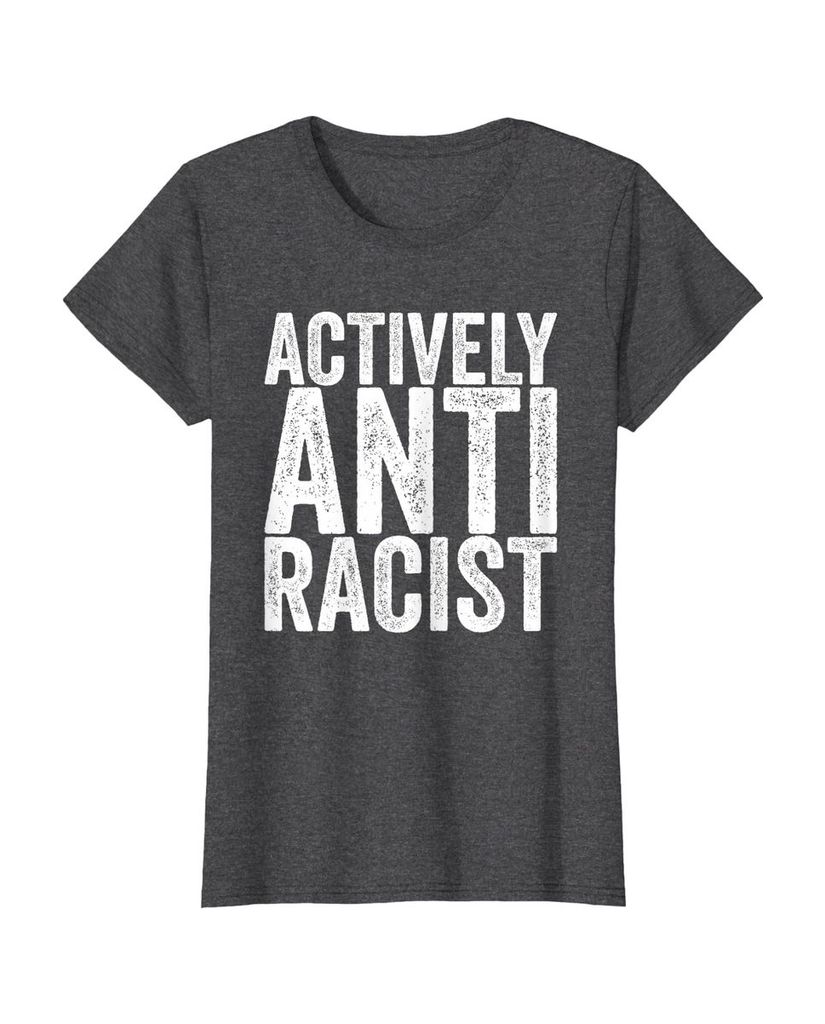 Witziges T-Shirt „Actively Anti Racist“ – Ansicht 16