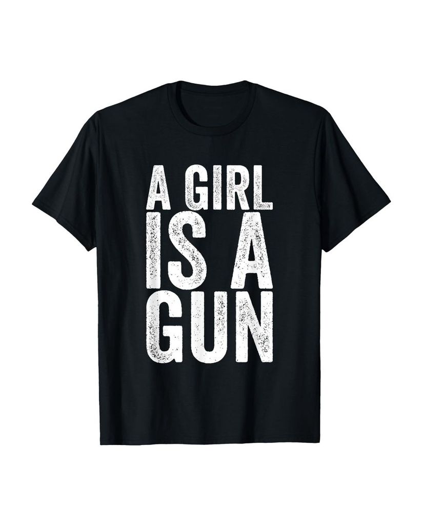 Lustiger T-Shirt „mädchen gun feminist“ | lustige-tshirts.de