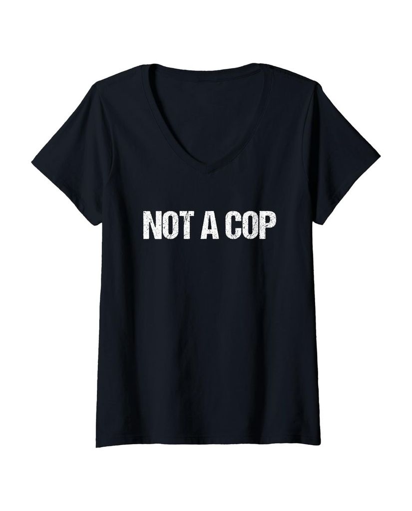 Lustiger T-Shirt mit V-Ausschnitt „Kein Cop“ | lustige-tshirts.de