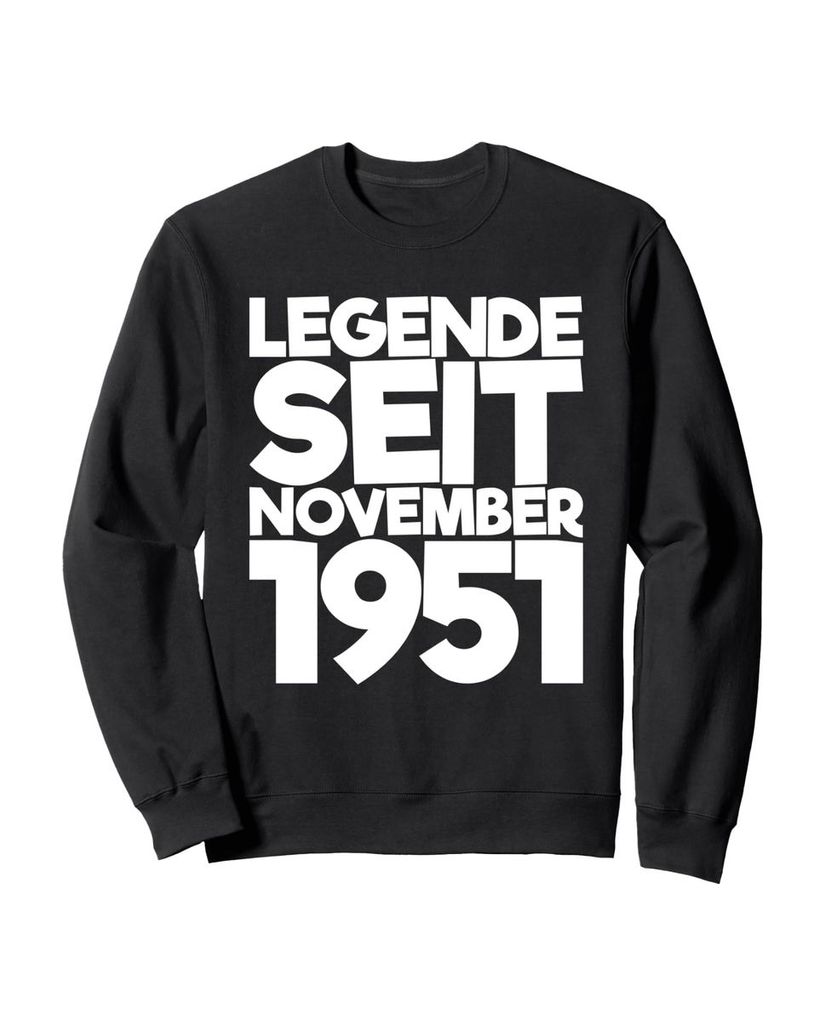 Lustiger Sweatshirt „Legende Seit November 1951“ | lustige-tshirts.de