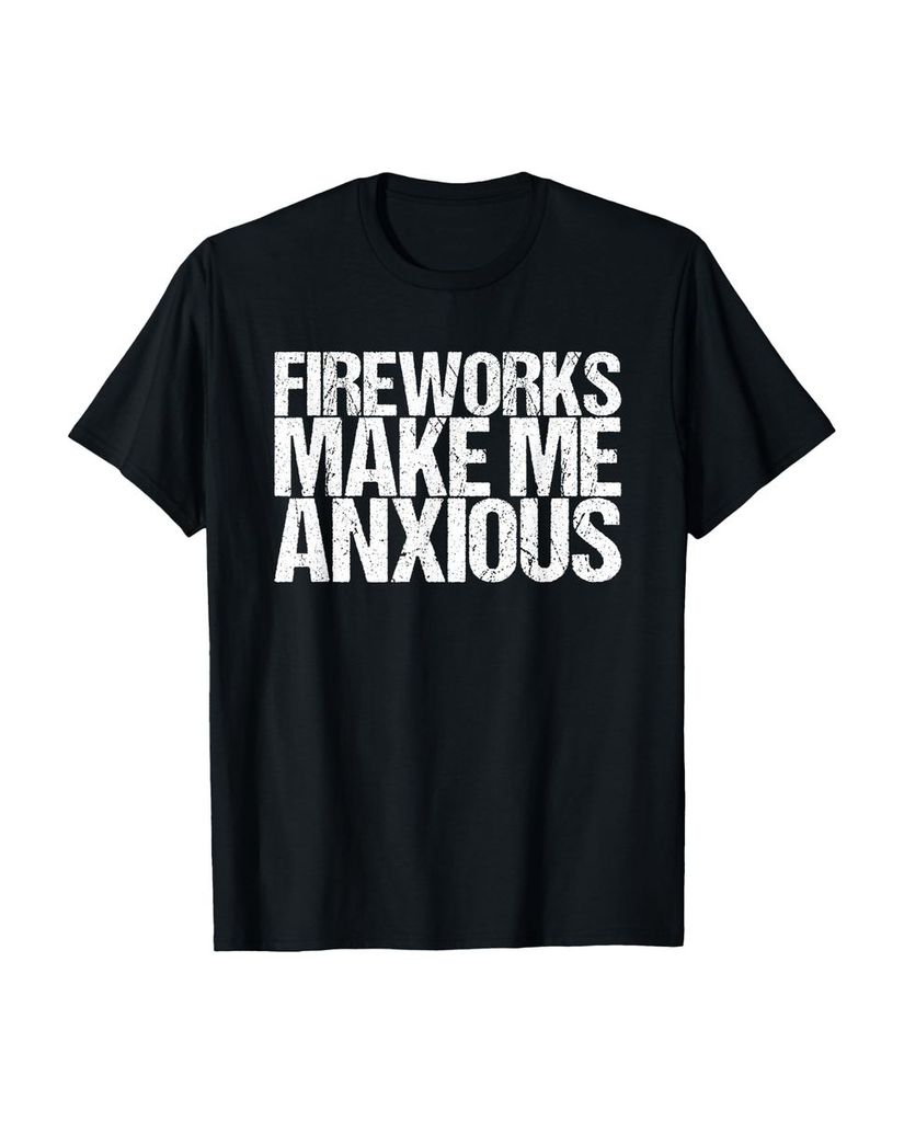 Lustiger T-Shirt „Feuerwerke machen mich nervös“ | lustige-tshirts.de