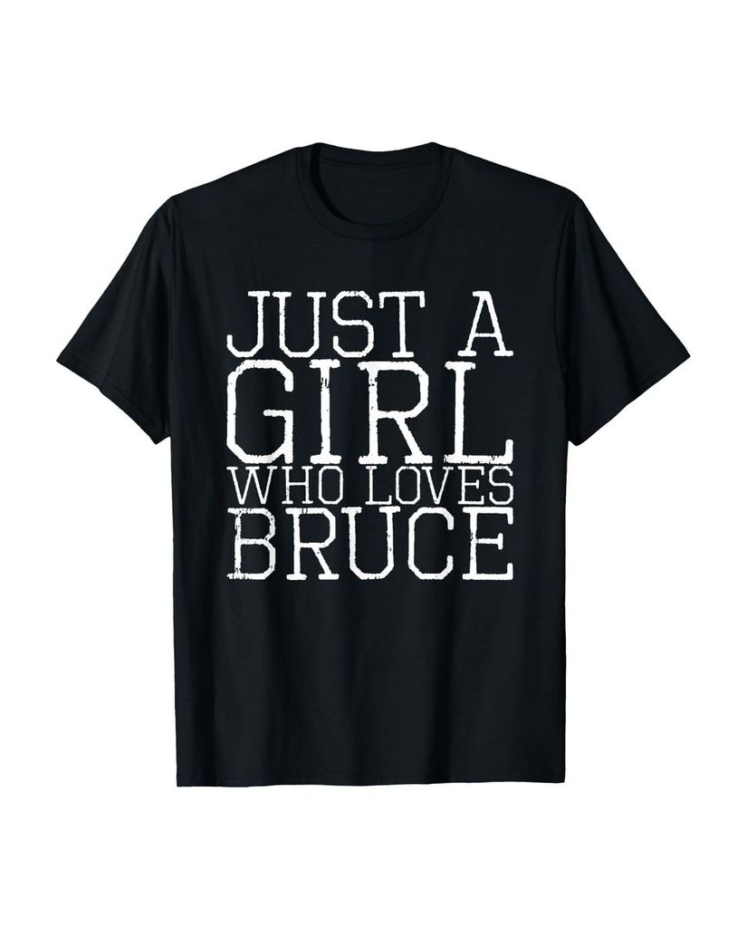Lustiger T-Shirt „Nur ein Mädchen, das Bruce liebt“ | lustige-tshirts.de