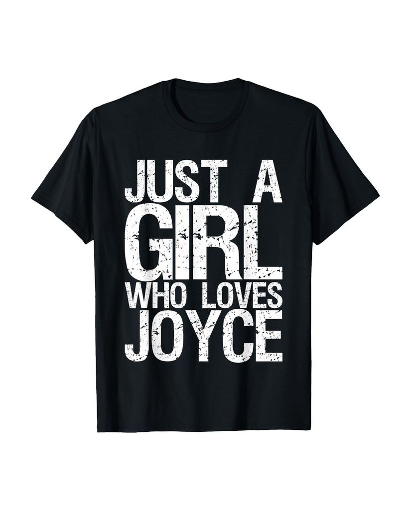Lustiger T-Shirt „Nur ein Mädchen, das Joyce liebt“ | lustige-tshirts.de