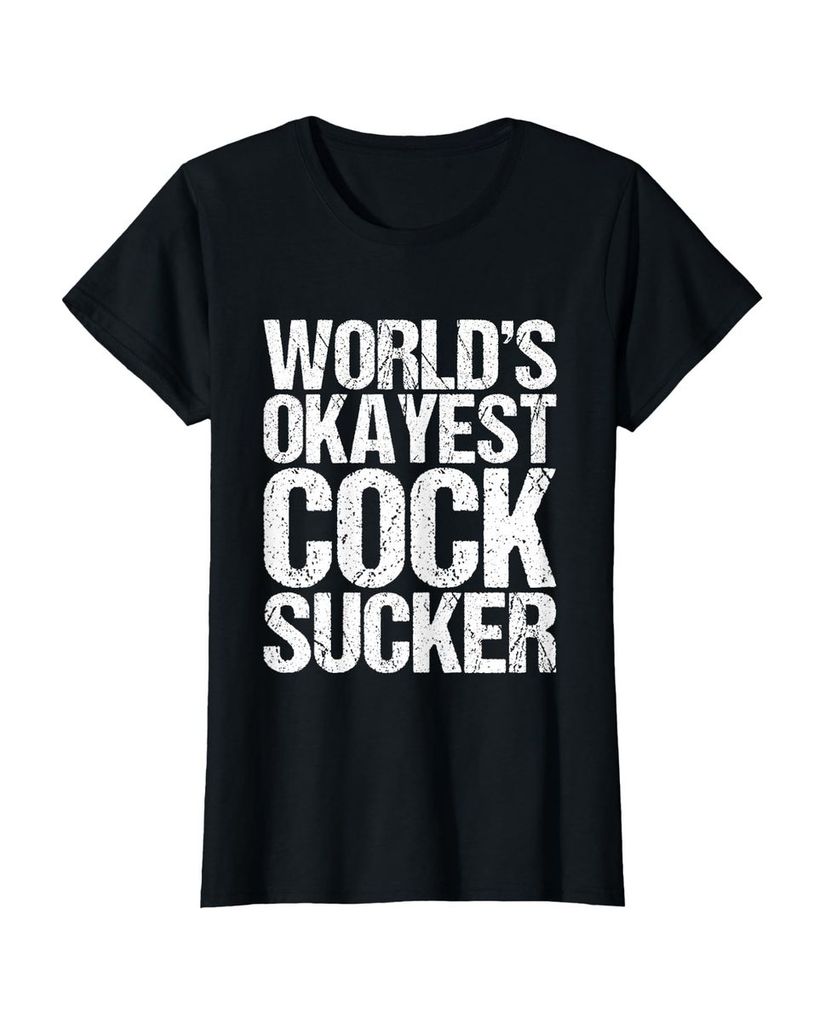 Lustiger T-Shirt „World's Okayest Penis-Sauger Pervert“ | lustige-tshirts.de