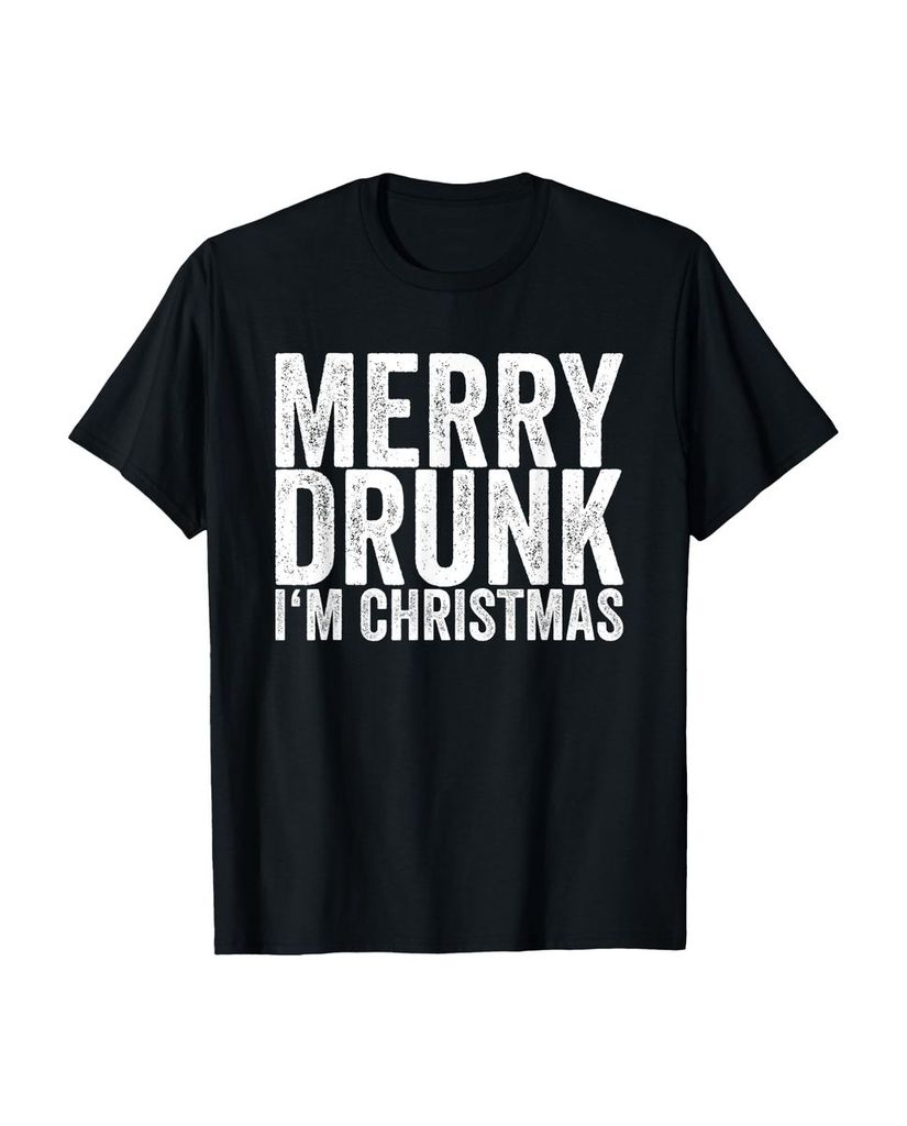 Lustiger T-Shirt „Frohe betrunken ich bin Weihnachten“ | lustige-tshirts.de