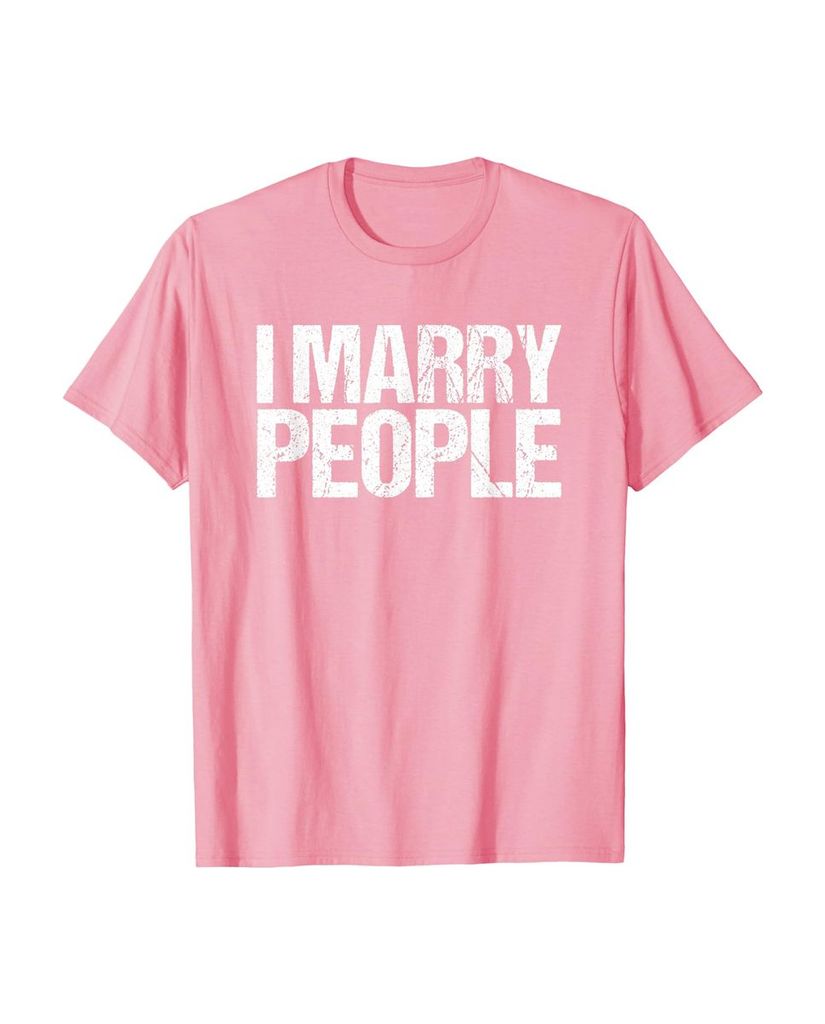 Lustiges Geburtstags T-Shirt „I Marry People“ – Ansicht 25