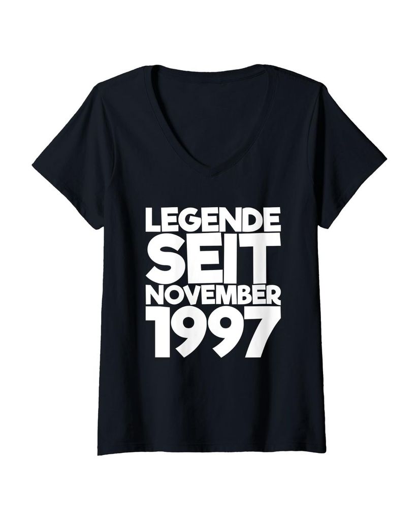 Lustiger T-Shirt mit V-Ausschnitt „Legende Seit November 1997“ | lustige-tshirts.de
