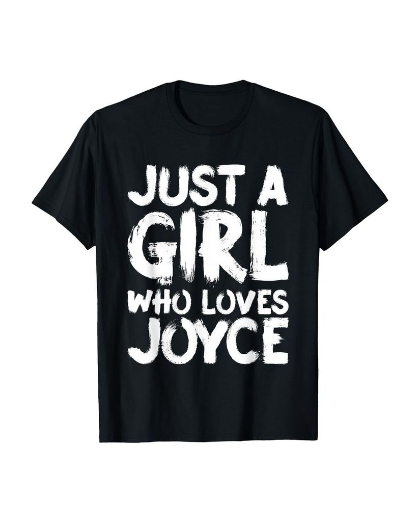 Lustiger T-Shirt „Nur ein Mädchen, das Joyce liebt“ | lustige-tshirts.de