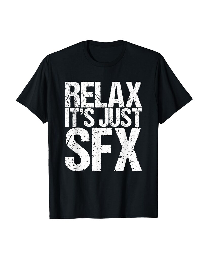 Lustiges Halloween T-Shirt „Relax It's Just Sfx“ – Ansicht 2