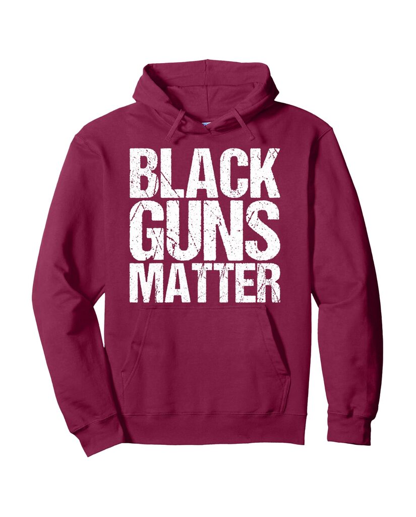 Lustiger Sprüche Hoodie „Black Guns Matter“ – Ansicht 4