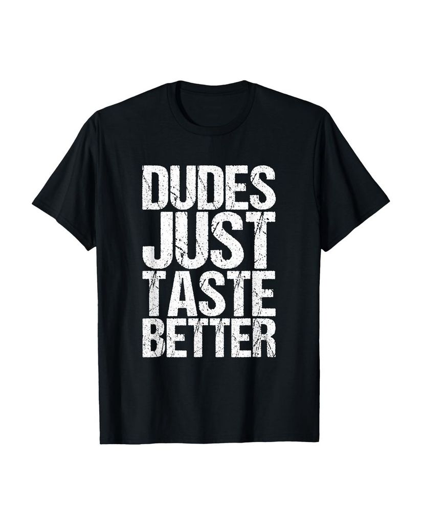 Lustiger T-Shirt „Typen schmecken einfach besser“ | lustige-tshirts.de