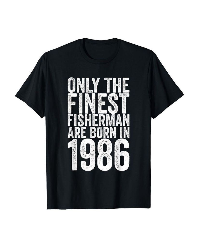 Lustiger T-Shirt „35 Jahre alt 1986 Funny Fishing 35.“ | lustige-tshirts.de