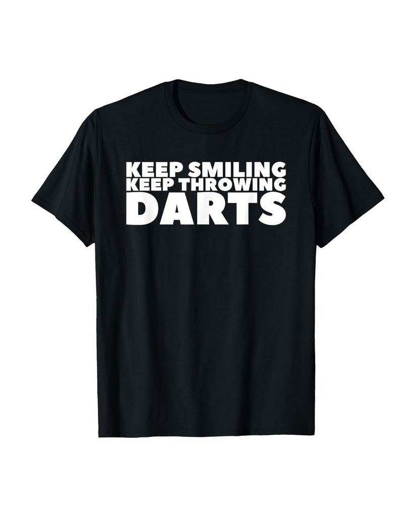 Lustiger T-Shirt „Lächle weiter und wirf weiter Darts“ | lustige-tshirts.de