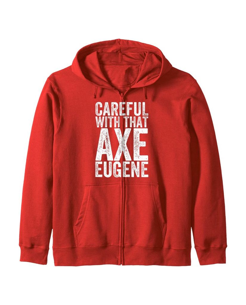 Das T-Shirt mit dem Spruch „Vorsicht mit der Axt Eugene“ – Ansicht 3