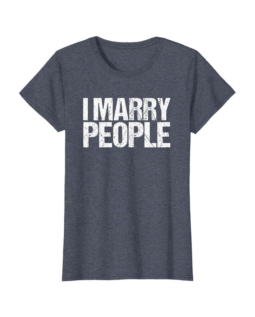 Lustiges Geburtstags T-Shirt „I Marry People“ – Ansicht 9