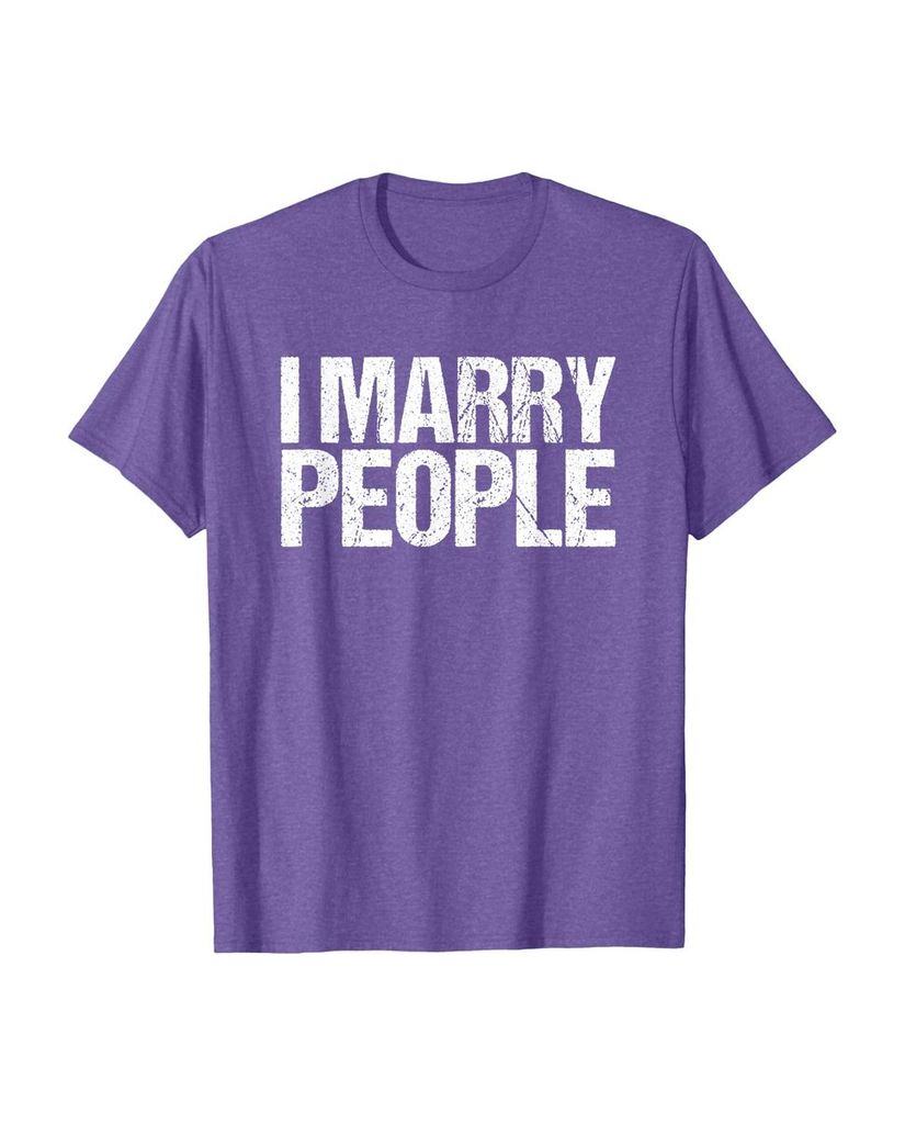 Lustiges Geburtstags T-Shirt „I Marry People“ – Ansicht 33