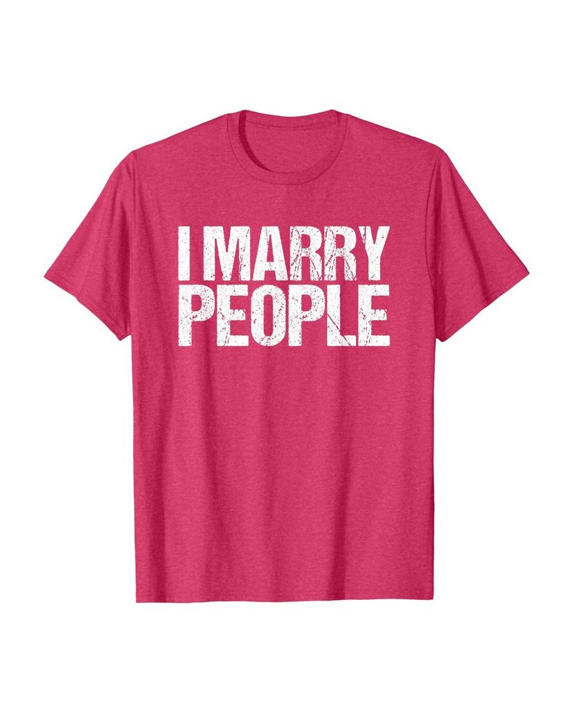 Lustiges Geburtstags T-Shirt „I Marry People“ – Ansicht 26