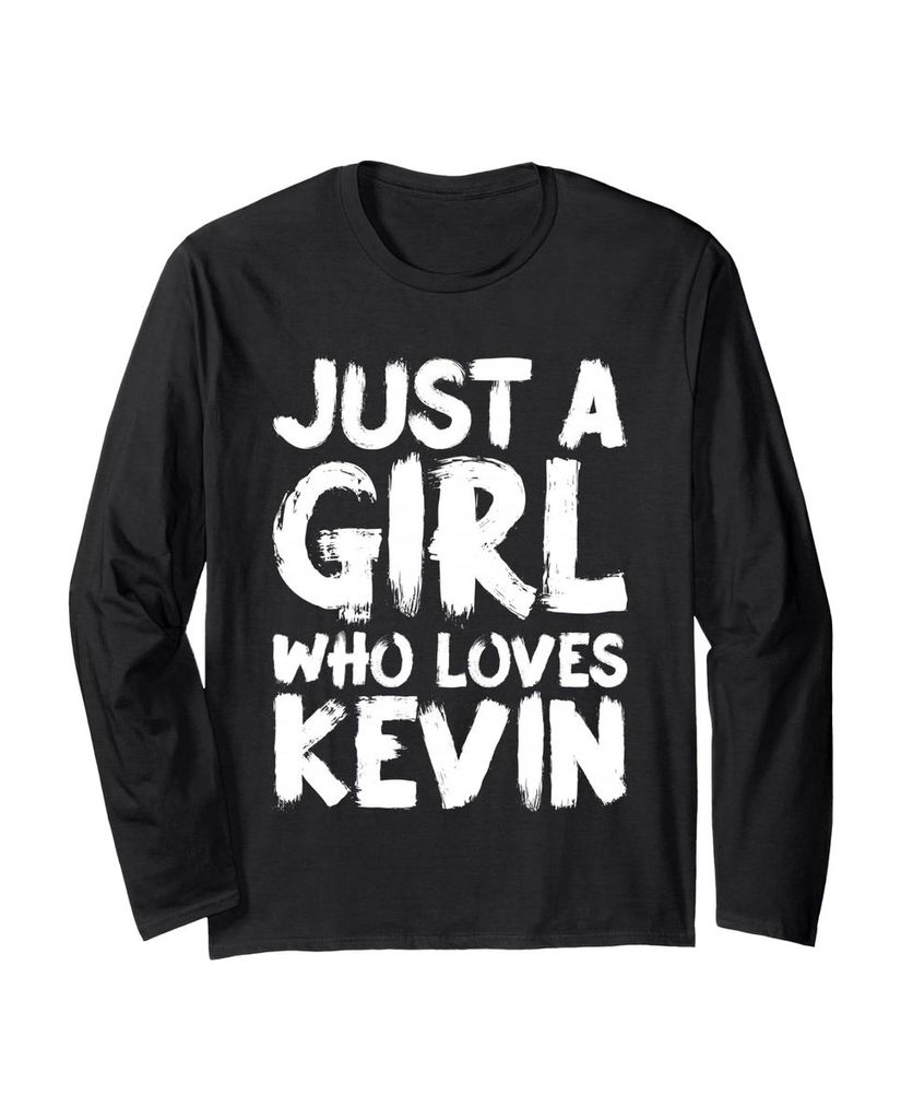 Lustiger Langarmshirt „Nur ein Mädchen, das Kevin liebt“ | lustige-tshirts.de