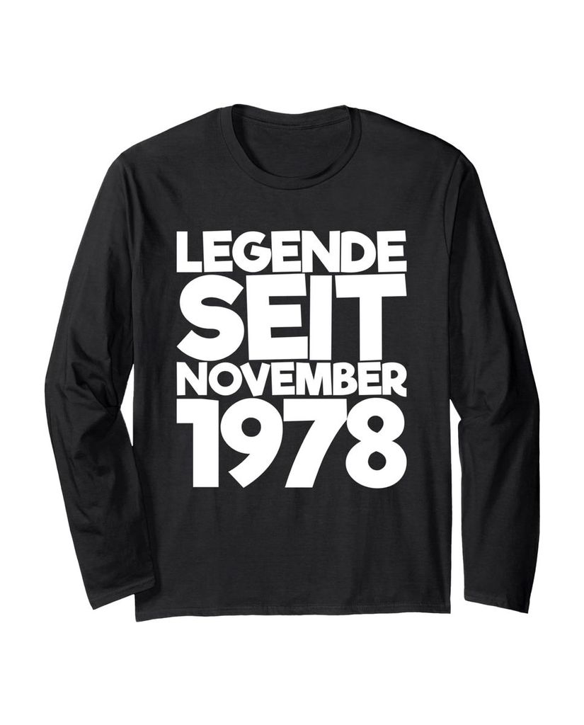 Lustiger Langarmshirt „Legende Seit November 1978“ | lustige-tshirts.de