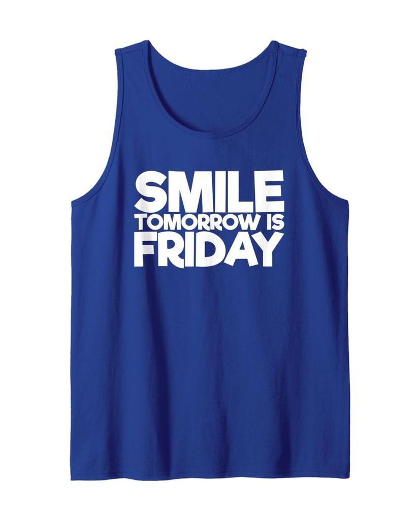 Humorvolles Tanktop „Smile Tomorrow is Friday“ – Ansicht 12