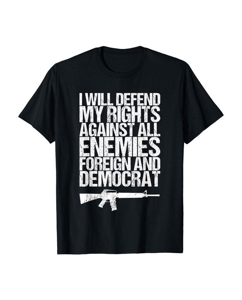 Lustiger T-Shirt „Ich werde meine Rechte verteidigen“ | lustige-tshirts.de