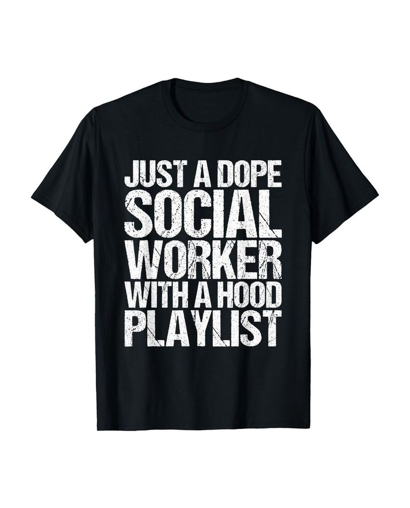 Lustiger T-Shirt „Nur ein Dope-Sozialarbeiter mit einer“ | lustige-tshirts.de