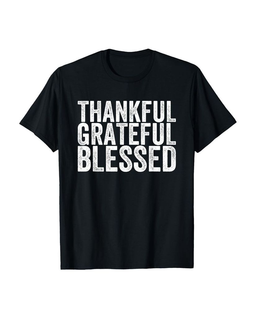Lustiger T-Shirt „Thankful Grateful Blessed Thanksgiving“ | lustige-tshirts.de