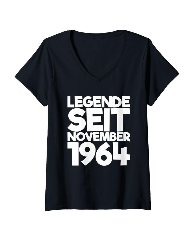 Lustiger T-Shirt mit V-Ausschnitt „Legende Seit November 1964“ | lustige-tshirts.de