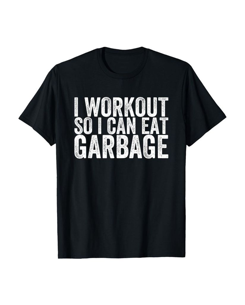 Lustiger T-Shirt „Ich trainiere damit ich Müll essen kann“ | lustige-tshirts.de