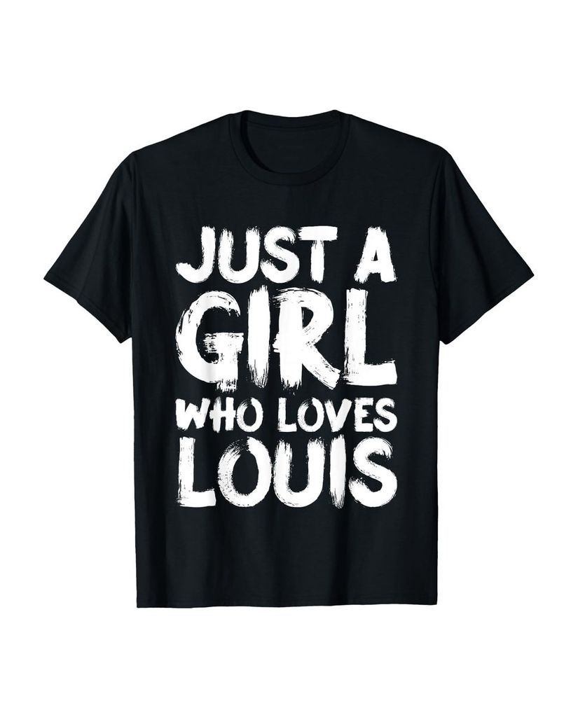 Lustiger T-Shirt „Nur ein Mädchen, das Louis liebt“ | lustige-tshirts.de