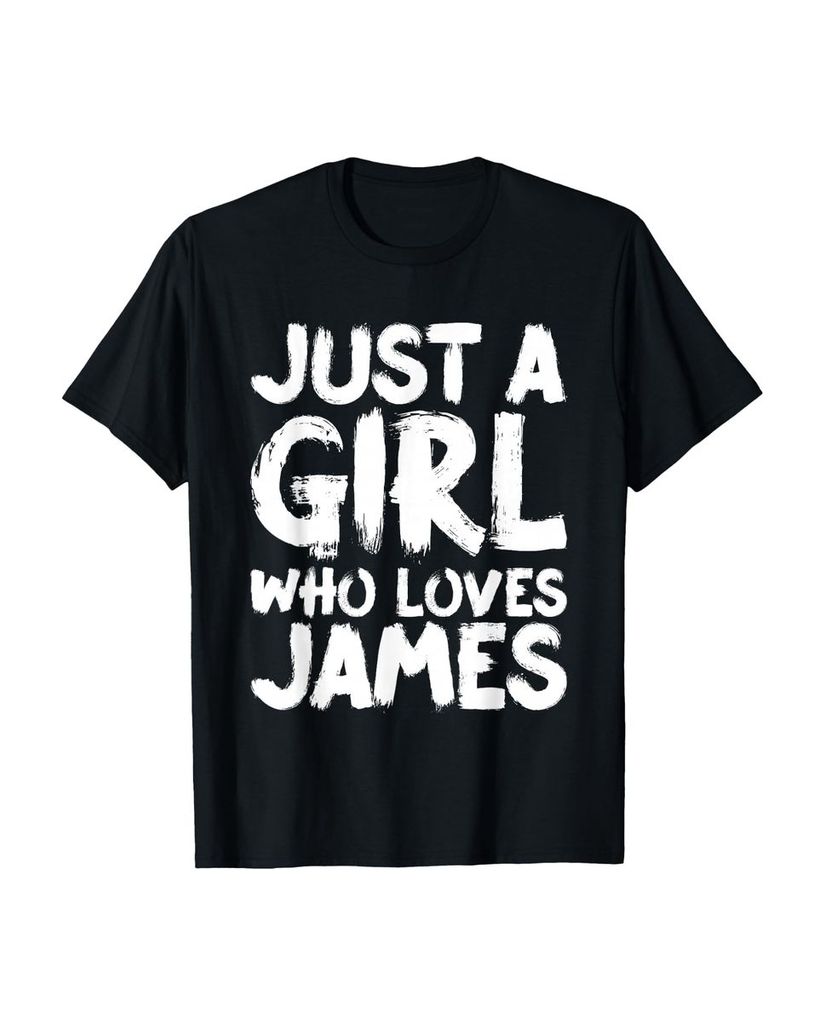 Lustiger T-Shirt „Nur EIN Mädchen, das James liebt“ | lustige-tshirts.de