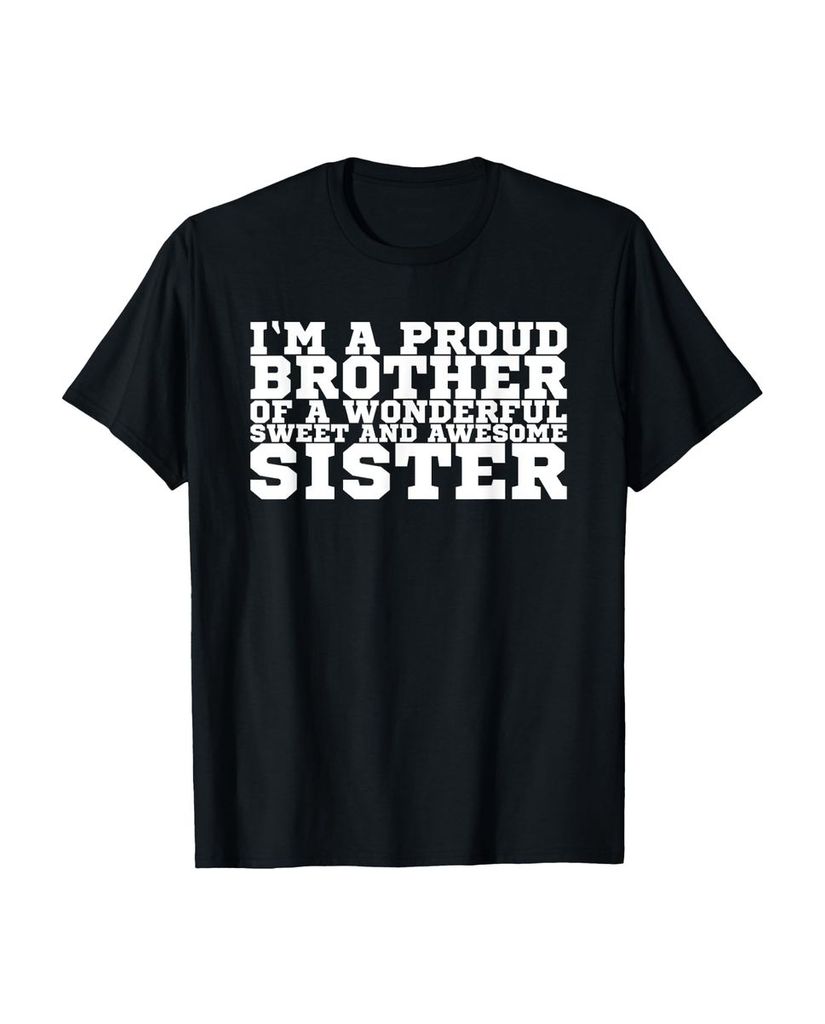 Lustiger T-Shirt „Ich bin ein stolzer Bruder einer“ | lustige-tshirts.de