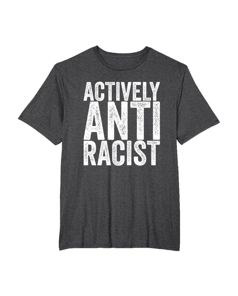 Witziges T-Shirt „Actively Anti Racist“ – Ansicht 27