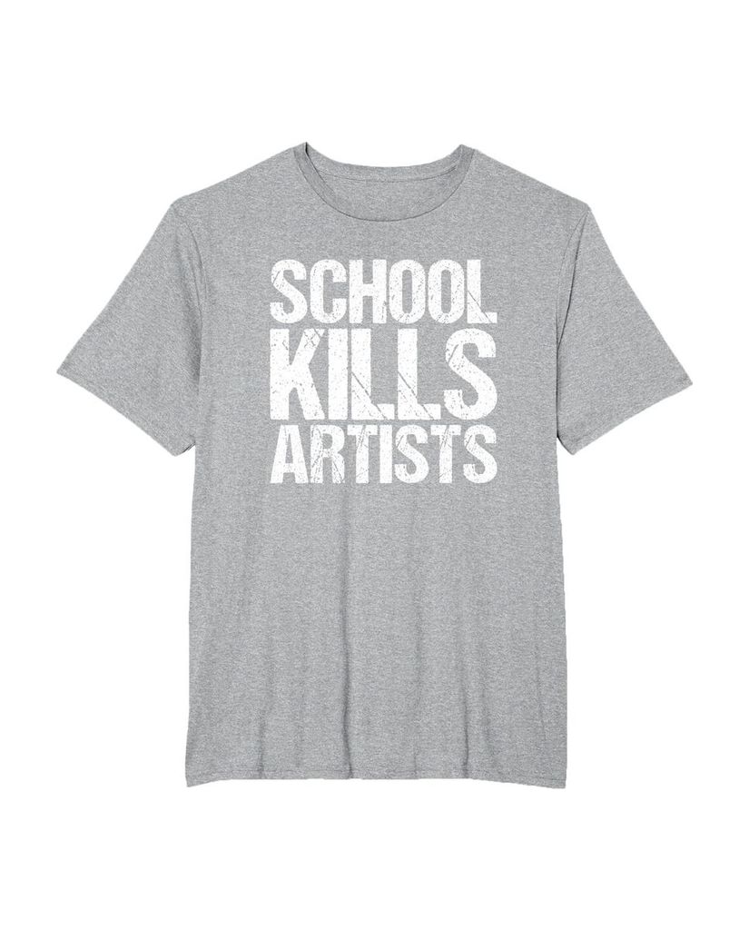 Humorvolles T-Shirt „School Kills Artists“ – Ansicht 35