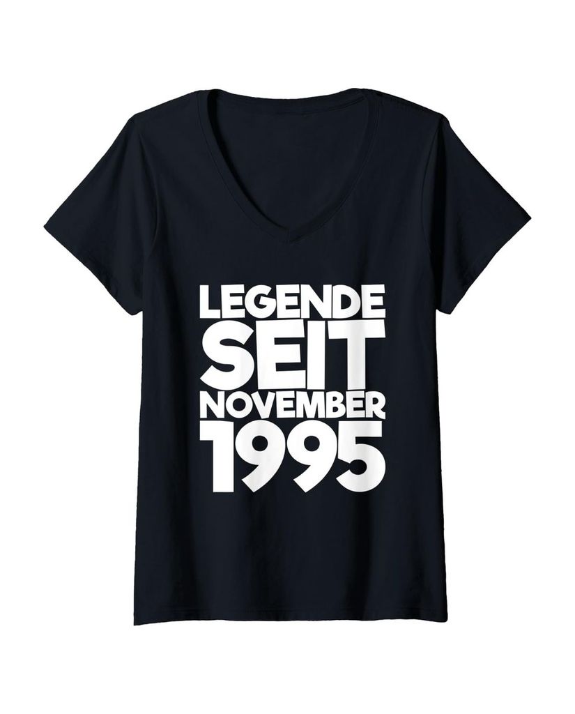 Lustiger T-Shirt mit V-Ausschnitt „Legende Seit November 1995“ | lustige-tshirts.de