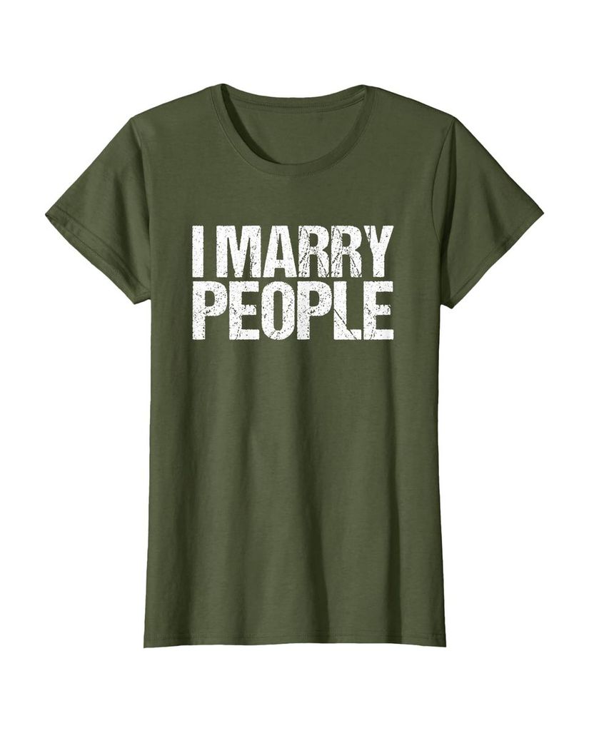Lustiges Geburtstags T-Shirt „I Marry People“ – Ansicht 21