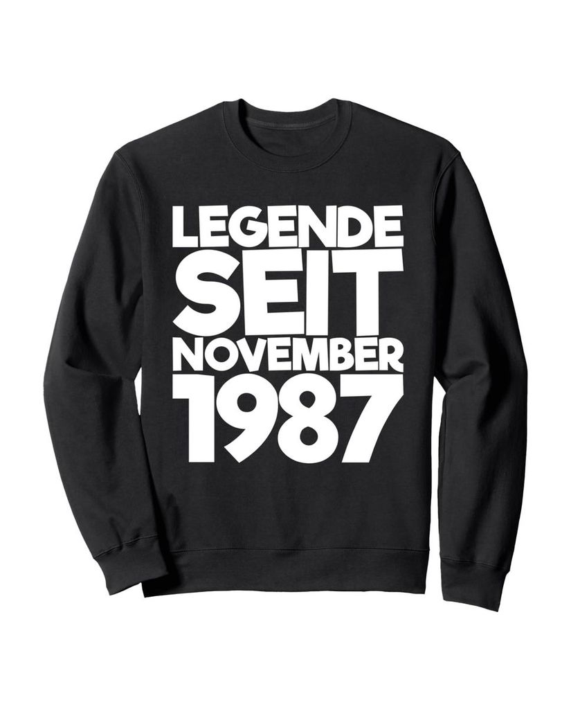 Lustiger Sweatshirt „Legende Seit November 1987“ | lustige-tshirts.de