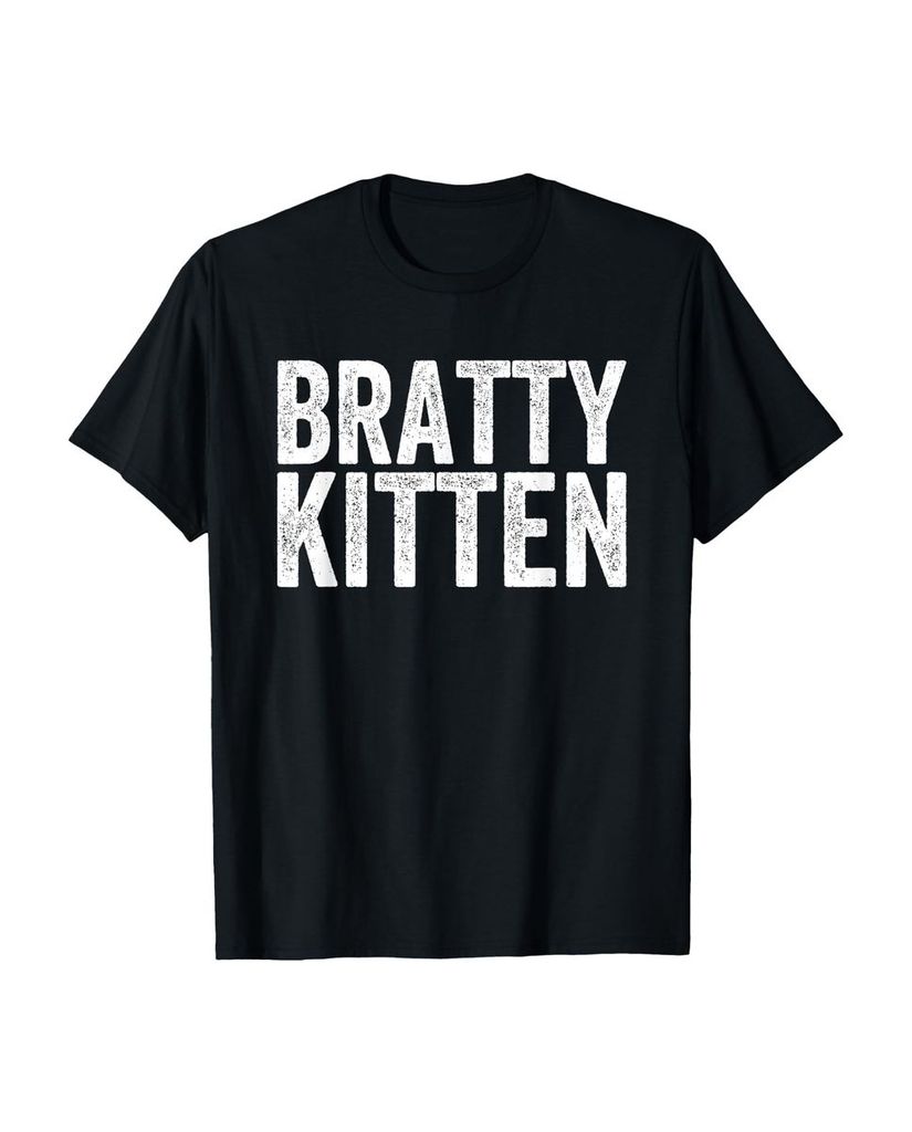 Lustiger T-Shirt „Bratty Kitten Submissive Slave Naughty“ | lustige-tshirts.de