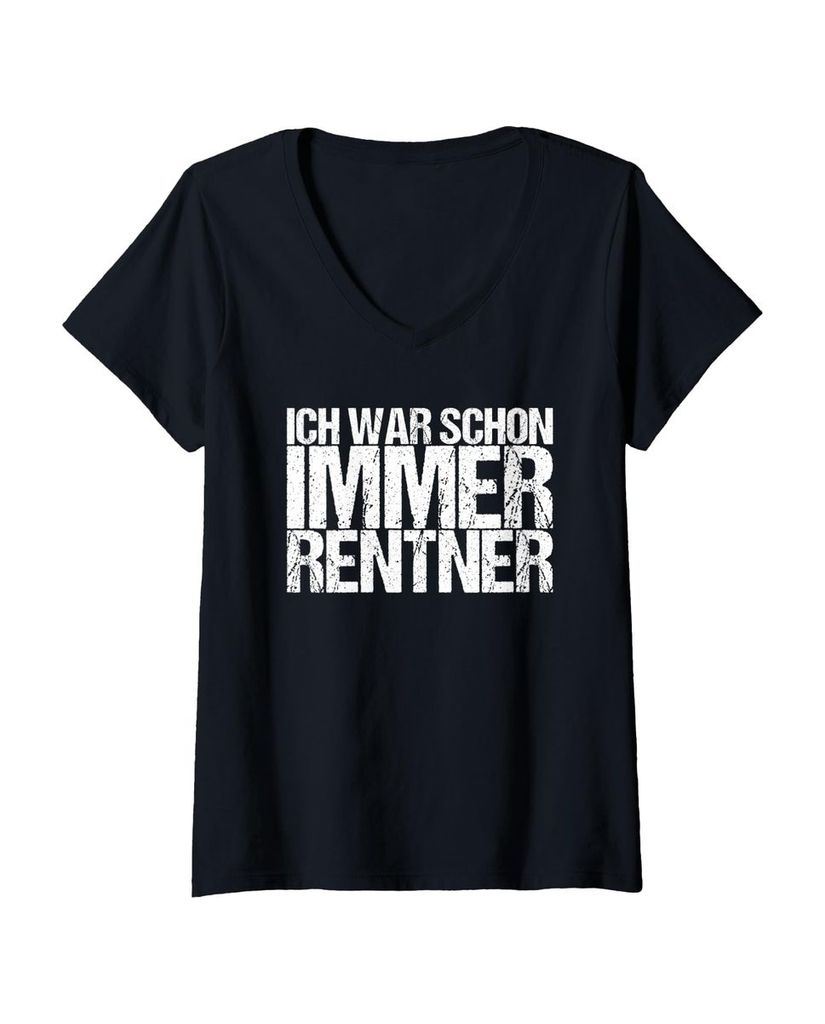 Lustiger T-Shirt mit V-Ausschnitt „Ich War Schon Immer“ | lustige-tshirts.de