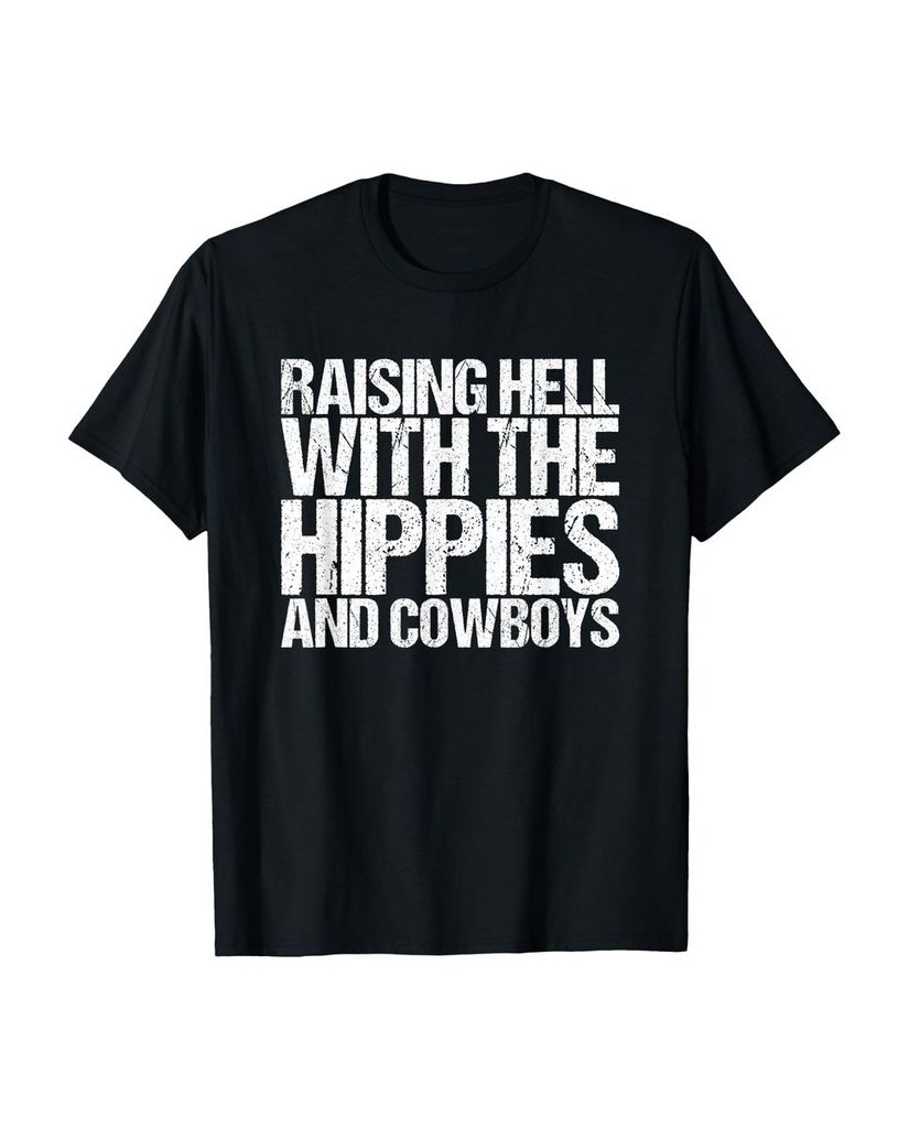 Lustiger T-Shirt „Die Hölle aufziehen mit den Hippies und“ | lustige-tshirts.de