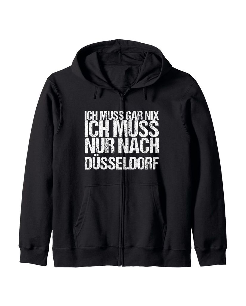 Lustiger Kapuzenjacke „Ich Muss Gar Nix Ich Muss Nur Nach“ | lustige-tshirts.de