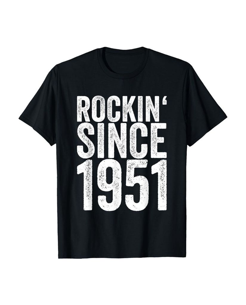 Lustiger T-Shirt „70 Jahre alt 1951 Funny Rock 70.“ | lustige-tshirts.de